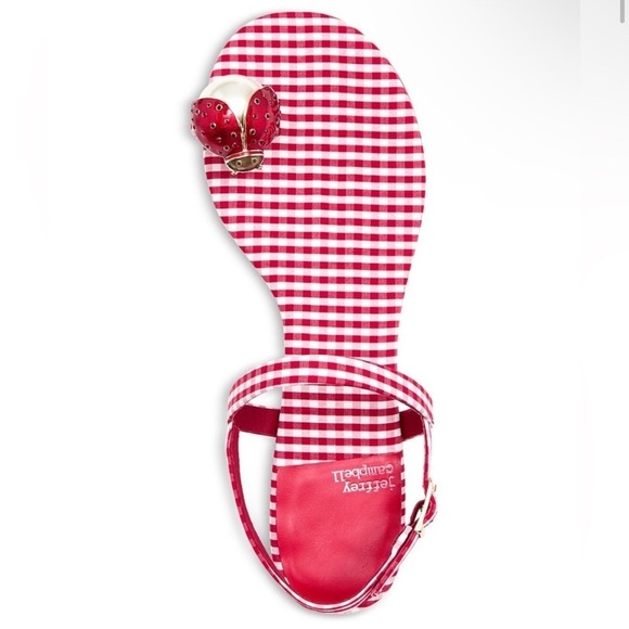 Jeffrey Campbell Beeanca Gingham Sandals Size 6.5 - Picture 5 of 10